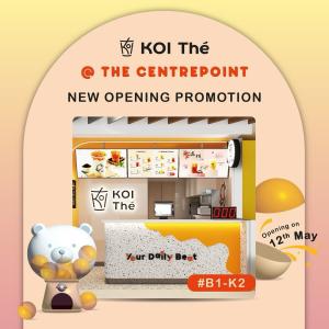 KOI Thé Grand Opening at The Centrepoint: Win Exclusive Merchandise and Treats - May 12-13, 2024!