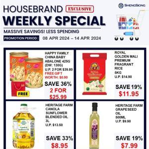 Sheng Siong Housebrand Weekly Promotion (8-14 Apr 2024)
