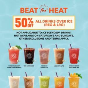 Coffee Bean Beat The Heat: 50% OFF Iced Drinks (from 8 Apr 2024)