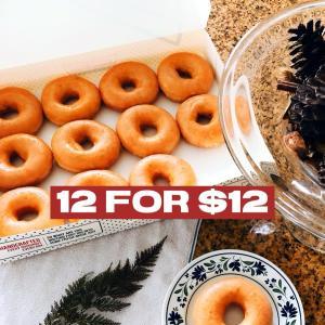 Krispy Kreme TRUST Card Promotion: 12 Original Glazed Doughnuts for $12 (15-16 Apr 2024)
