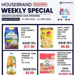 Sheng Siong Housebrand Weekly Promotion (15-21 Apr 2024)