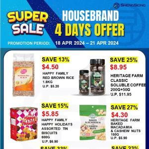Sheng Siong Housebrand 4 Days Promotion (18-21 Apr 2024)