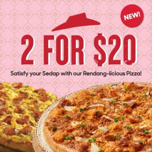 Indulge in Pizza Hut's 2 for $20 Deal: Rendang-licious Pizza & More Until April 30, 2024!