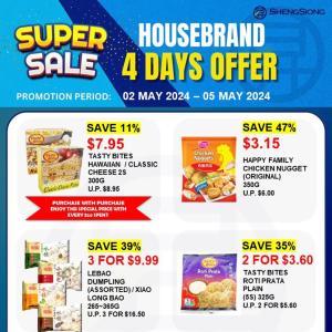 Sheng Siong Housebrand 4 Days Promotion (2-5 May 2024)