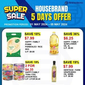 Sheng Siong Housebrand 5 Days Promotion (1-5 May 2024)