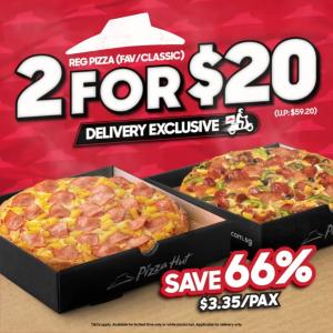 Pizza Hut's 2 Pizzas for $20 Delivery Promotion - Mix & Match Your Favorites