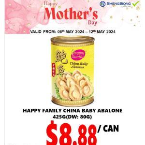 Sheng Siong Mother's Day Abalone Sale: Gift Sets for Mom (May 6-12, 2024)