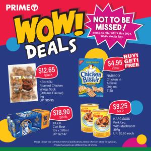 Prime Supermarket's WOW Deals Promotion (10-13 May 2024)