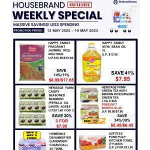 Sheng Siong Housebrand Weekly Promotion (13-19 May 2024)