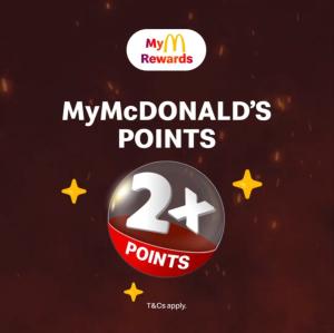 Earn 2x Points with MyMcDonald's Rewards - Promotion from May 2-22, 2024