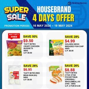 Sheng Siong Housebrand 4 Days Promotion (16-19 May 2024)