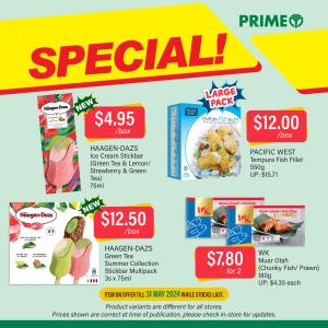 Prime Supermarket Special Promotion until 31 May 2024