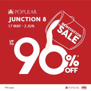 Popular Junction 8 Renovation Sale: Up To 90% OFF from 17 May to 2 June 2024