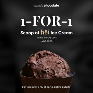 Awfully Chocolate 1-For-1 Hei Ice Cream Promotion at Jem from 21-22 May 2024