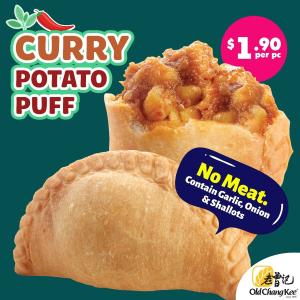 Old Chang Kee Curry Potato Puff: Delicious Vegetarian Snack for Only $1.90!